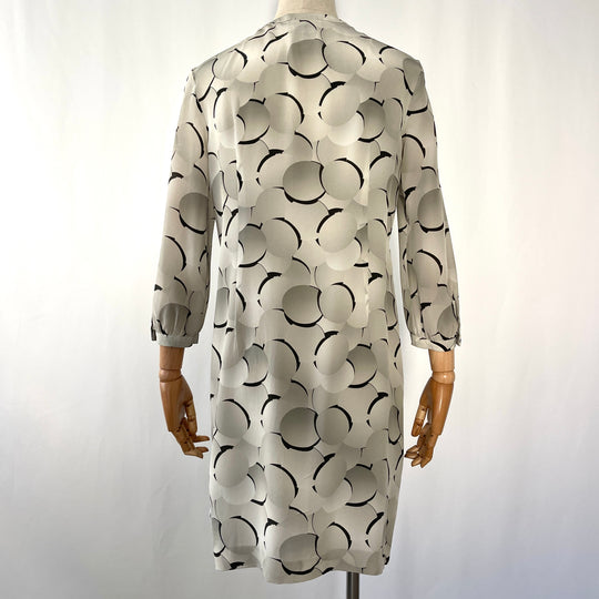 AKRIS Gray Silk Dress
