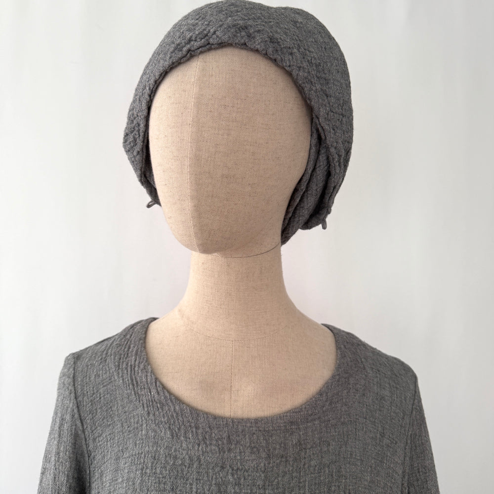 GRIZAS Viscose/Wool Dress with detachable collar