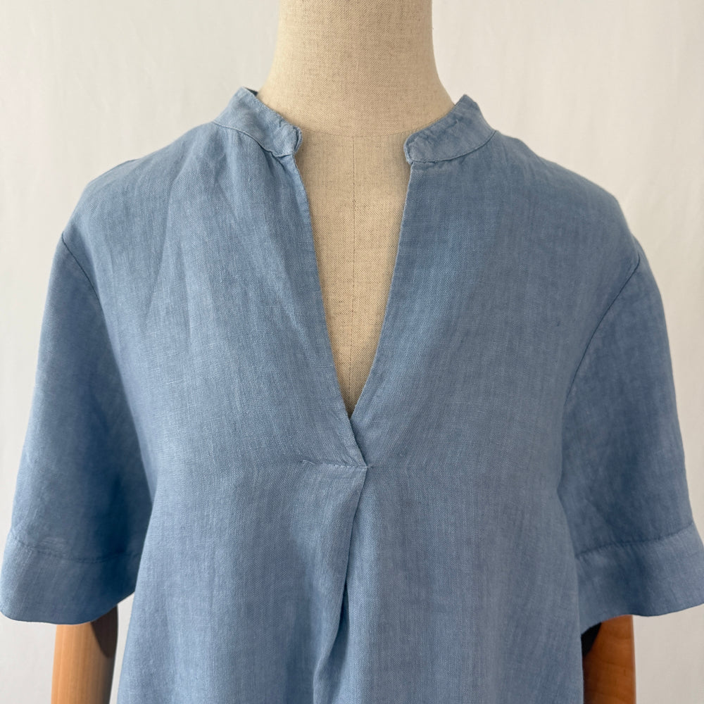 OSKA Blue Linen Dress