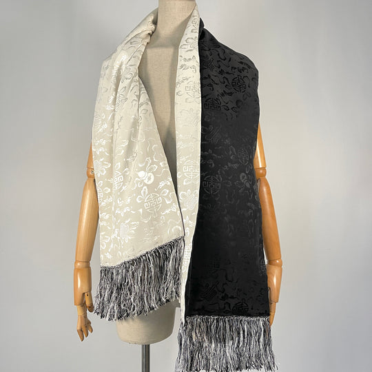 SHANGHAI TANG Double Sided Silk Scarf