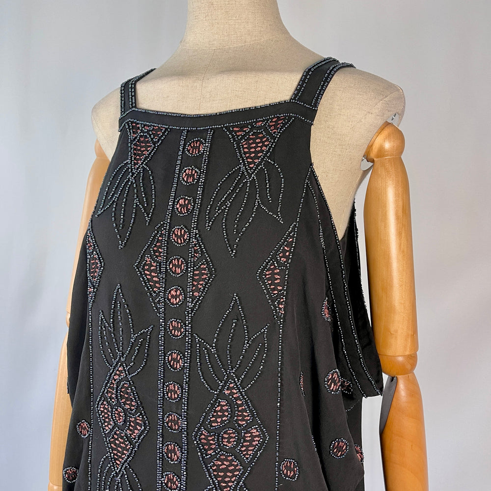 DIANE Von FURSTENBERG Silk Beaded Dress