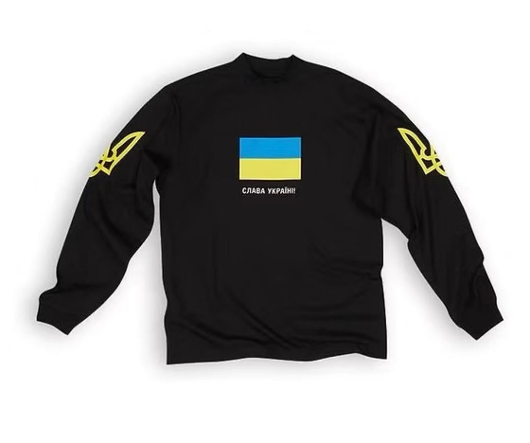 T-shirt à manches longues caritatif Balenciaga x United24 - Neuf avec étiquette