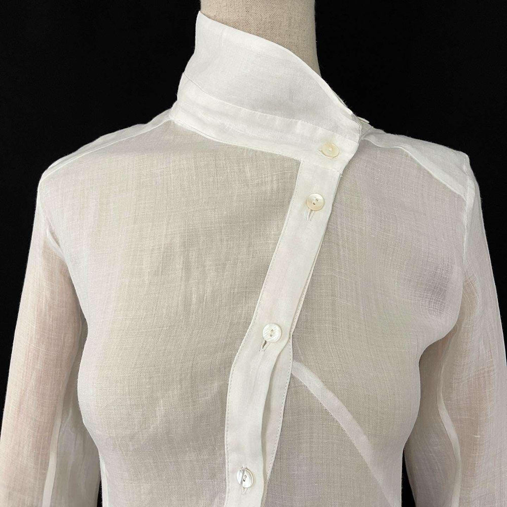 ALEKSANDR MANAMIS - ALEKSANDR MANAMIS Exclusive Asymmetric Shirt - AVVIIVVA.COM