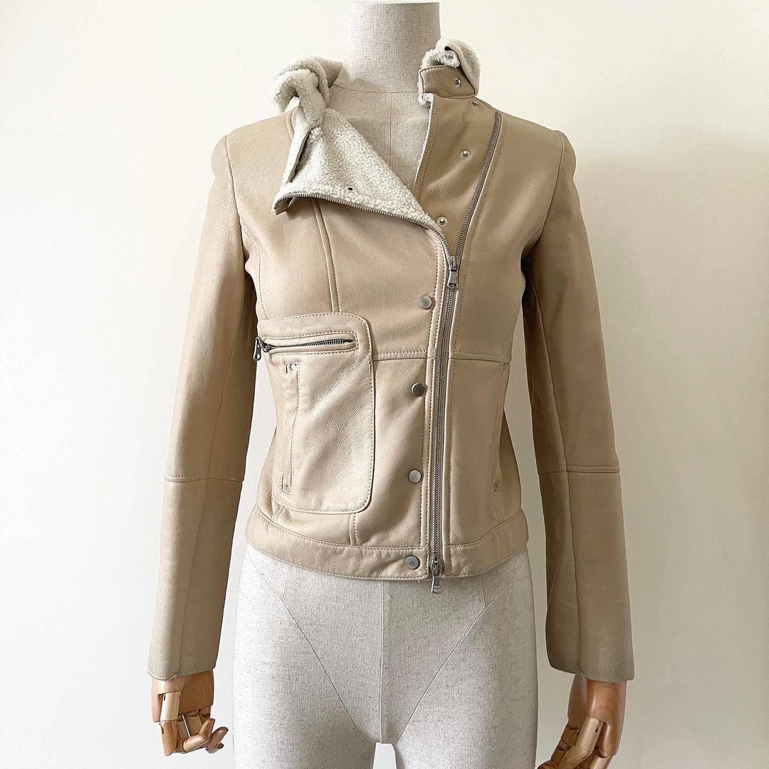 BRUNELLO CUCINELLI - BRUNELLO CUCINELLI Lamb skin jacket - AVVIIVVA.COM