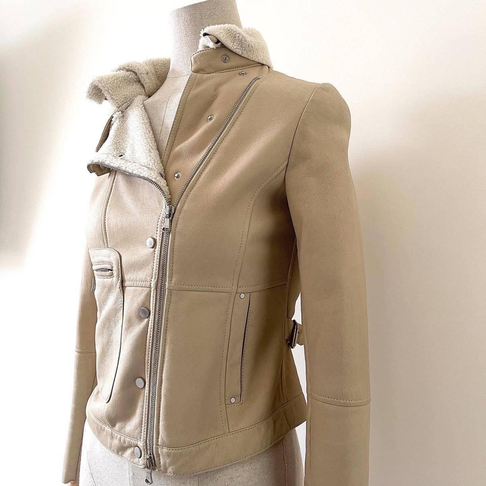 BRUNELLO CUCINELLI - BRUNELLO CUCINELLI Lamb skin jacket - AVVIIVVA.COM
