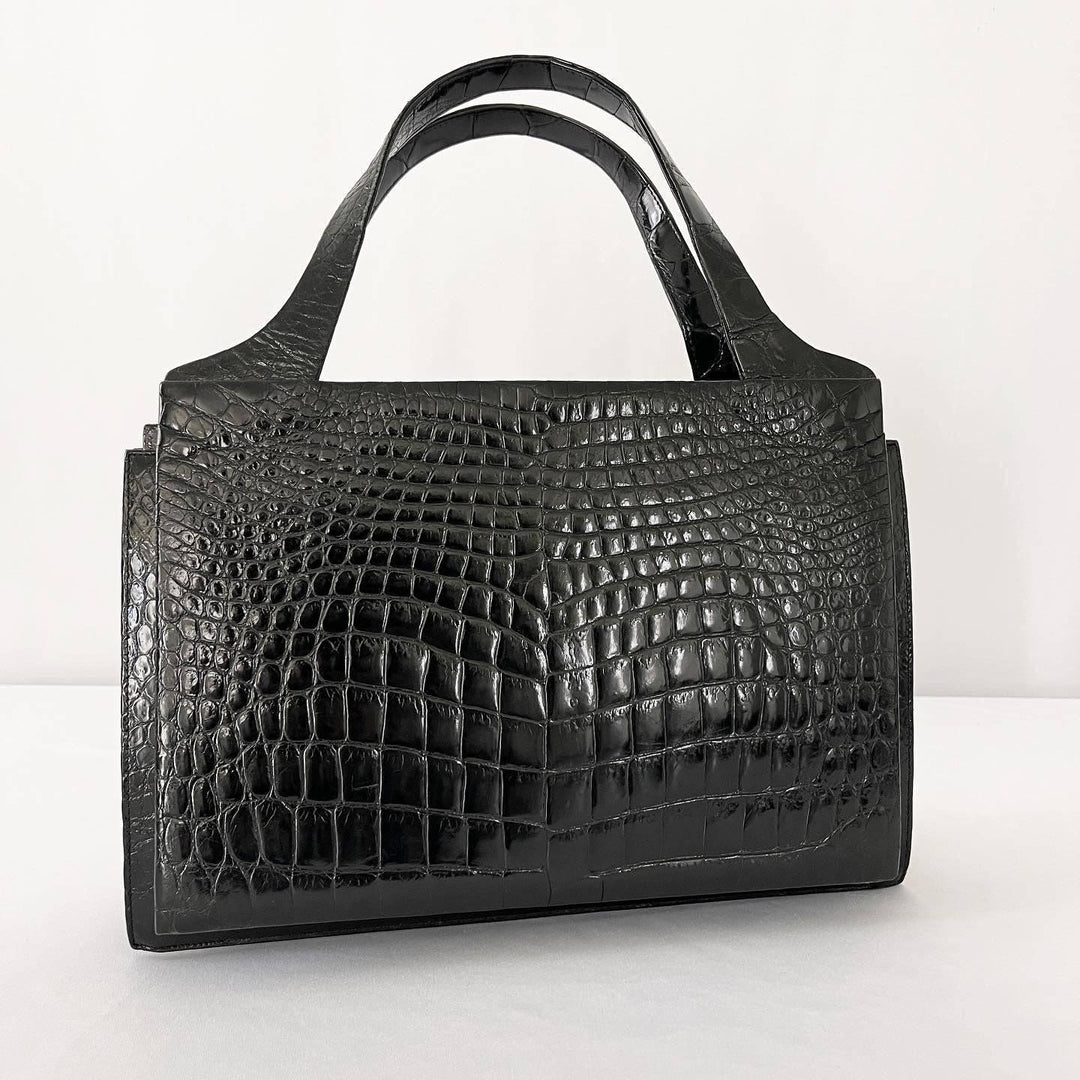 VINTAGE - CROCODILE LEATHER VINTAGE BAG - AVVIIVVA.COM