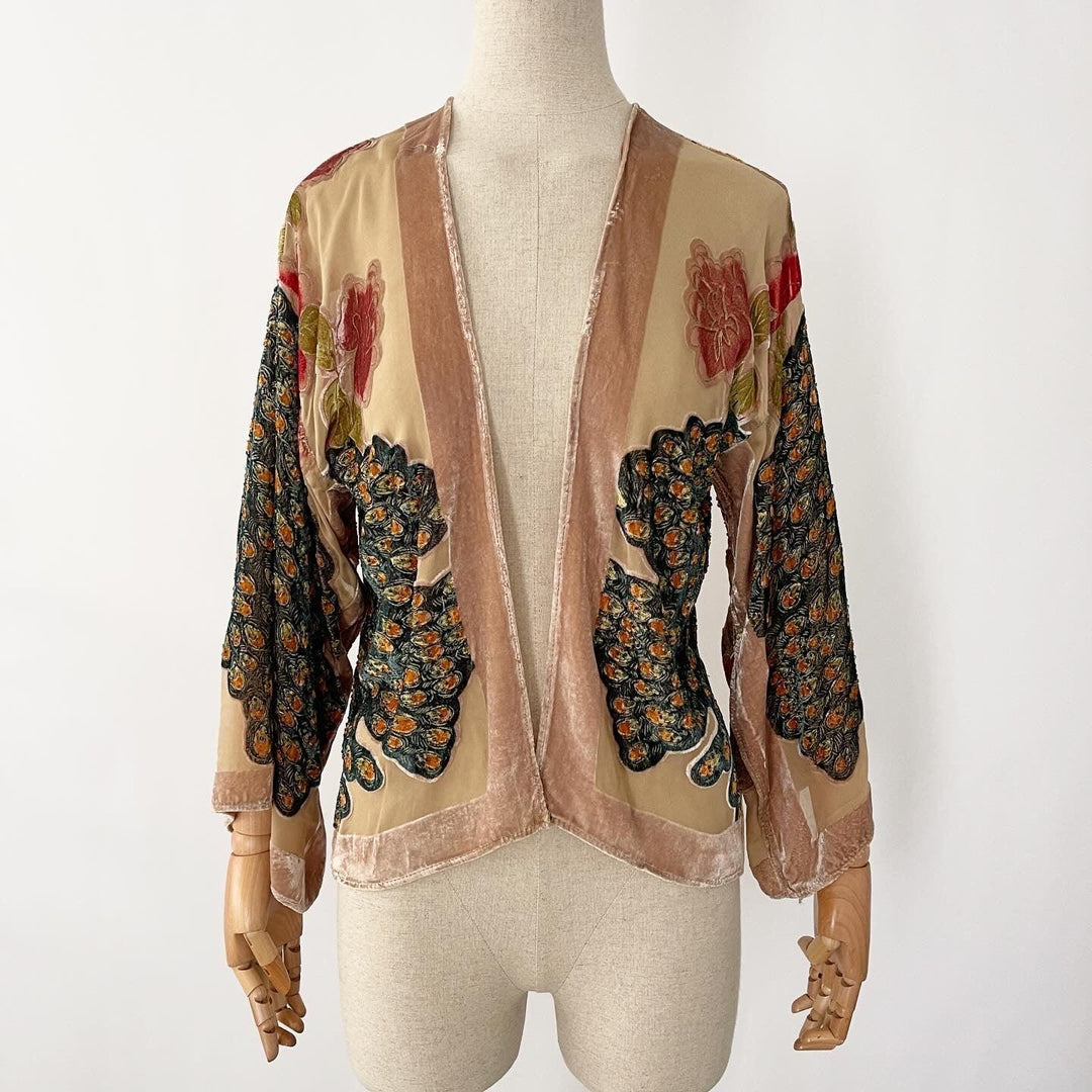 KITE AND BUTTERFLY - KITE AND BUTTERFLY Hand Embroired Cardigan - AVVIIVVA.COM