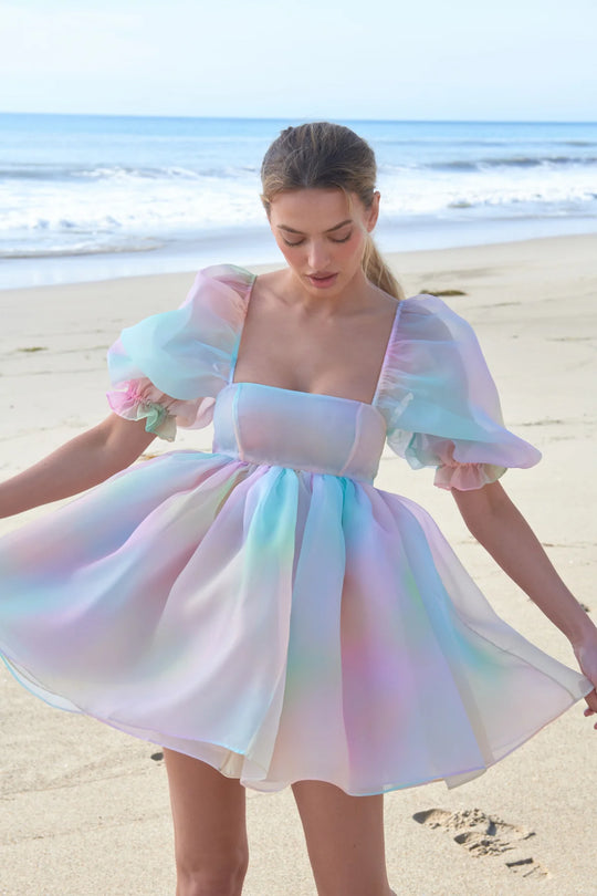 SELKIE The Rainbow Puff Dress New
