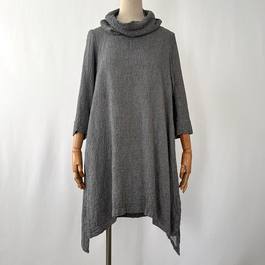 GRIZAS Viscose/Wool Dress with detachable collar