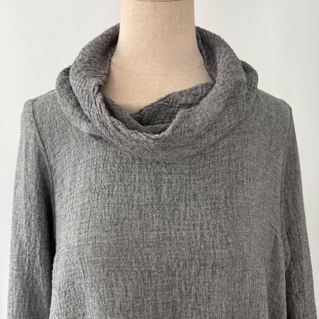 GRIZAS Viscose/Wool Dress with detachable collar