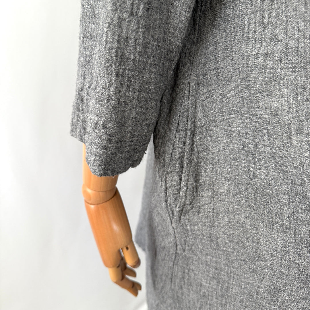 GRIZAS Viscose/Wool Dress with detachable collar