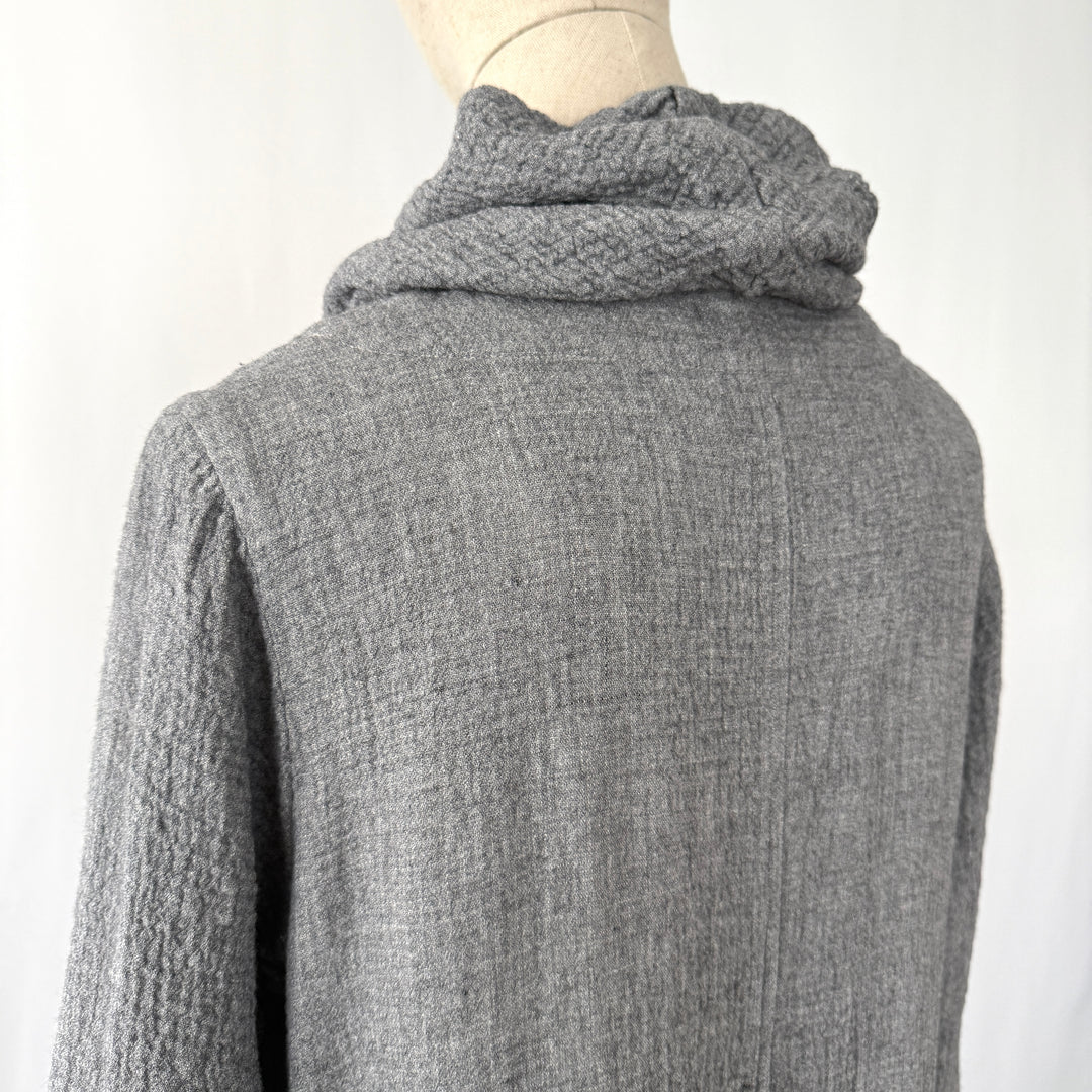 GRIZAS Viscose/Wool Dress with detachable collar