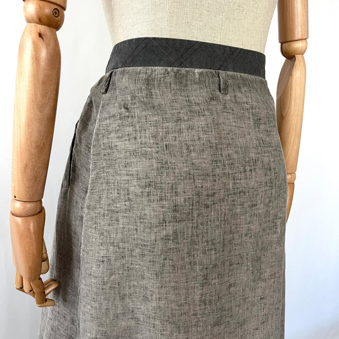 UMIT UNAL Linen Skirt