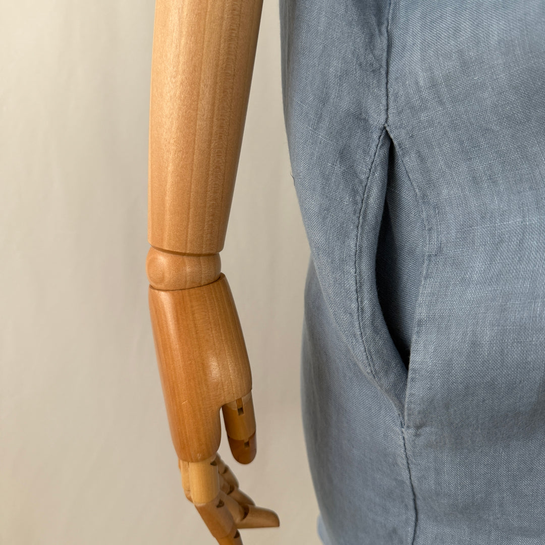 OSKA Blue Linen Dress