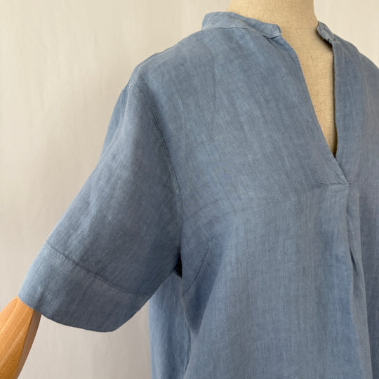 OSKA Blue Linen Dress