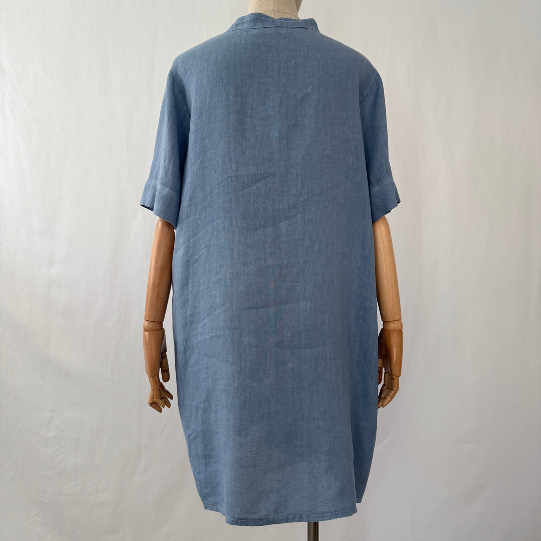 OSKA Blue Linen Dress