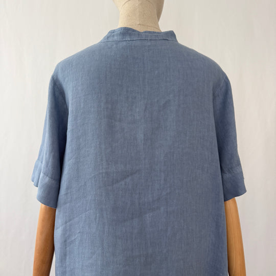 OSKA Blue Linen Dress