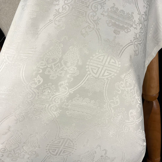 SHANGHAI TANG White Silk Scarf