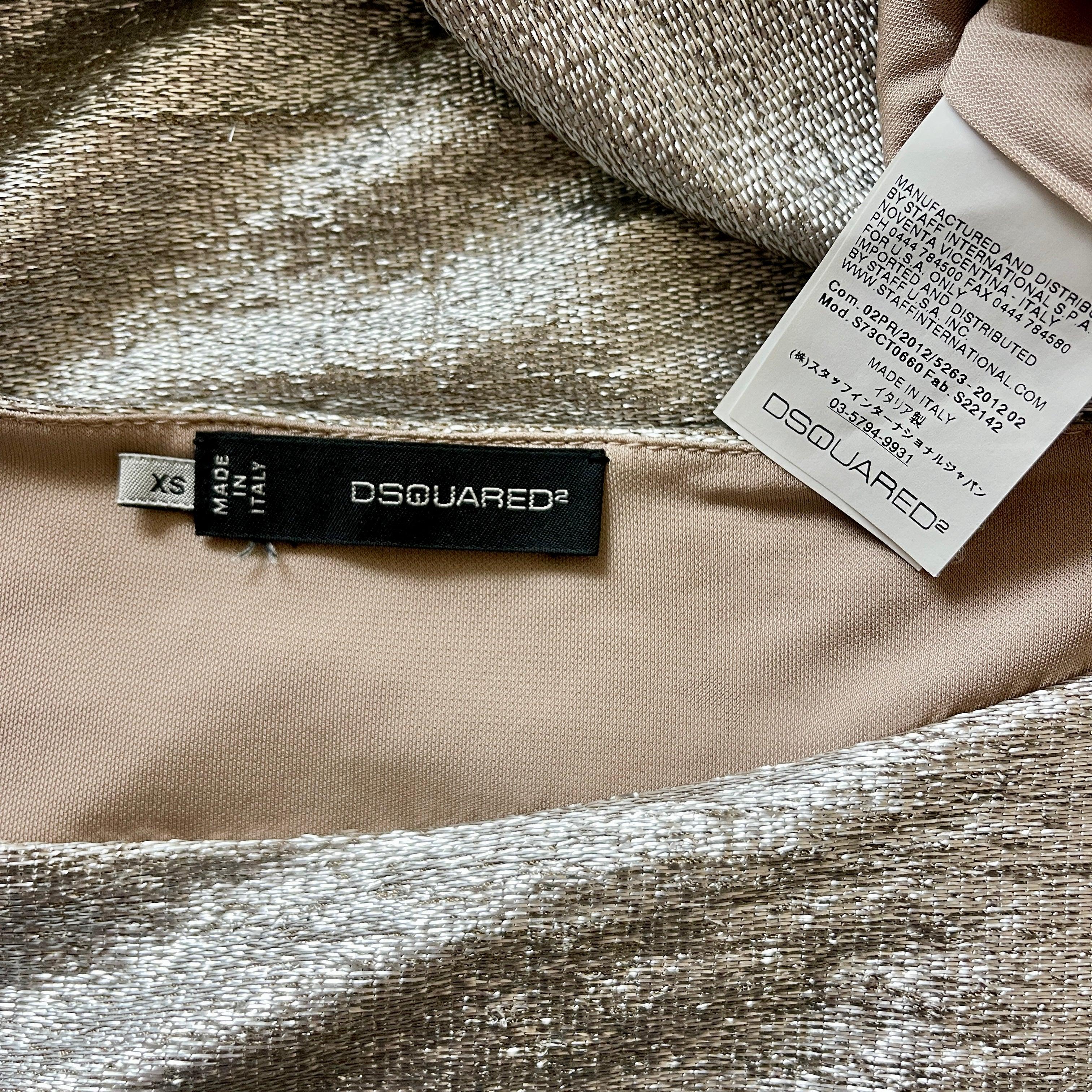 DSQUARED Silver Dress