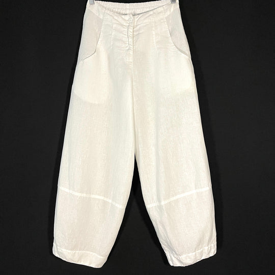GRIZAS White Linen Pants