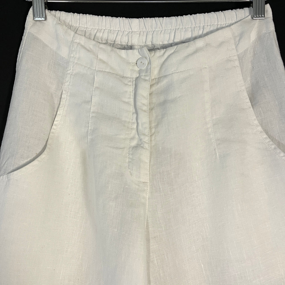 GRIZAS White Linen Pants