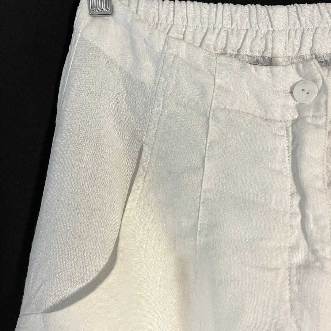 GRIZAS White Linen Pants