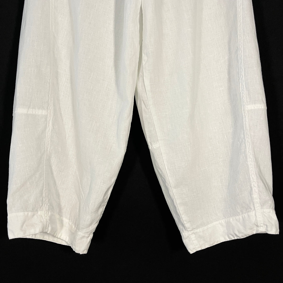GRIZAS White Linen Pants