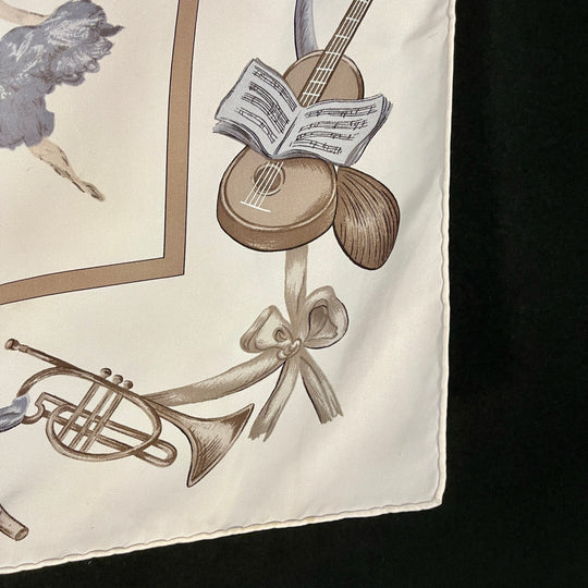 HERMES Vintage Silk Scarf "La Dance" by Jean-Louis Clere