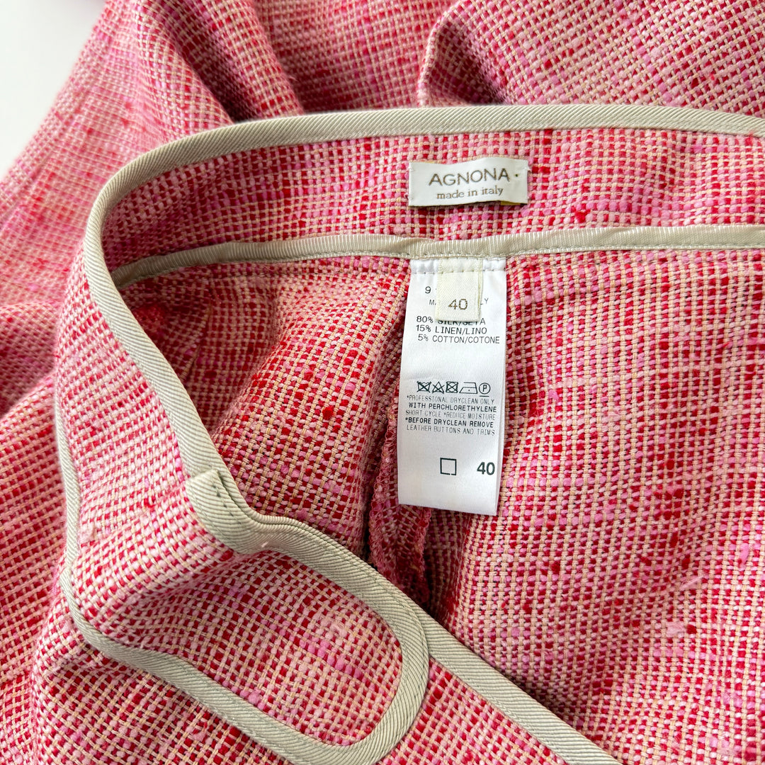 AGNONA Silk/Linen Pants