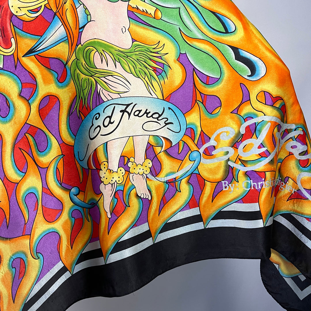 ED HARDY by Christian Audigier  Silk Scarf