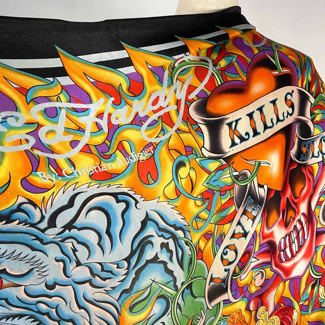 ED HARDY by Christian Audigier  Silk Scarf