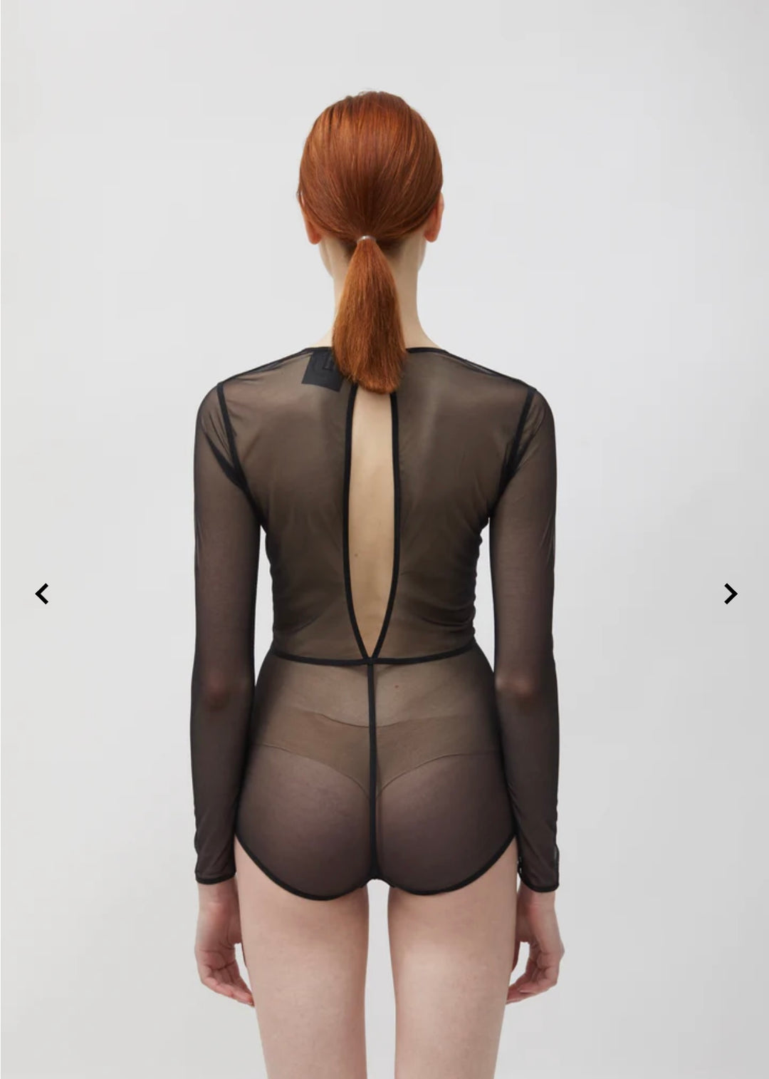 ANN DEMEULEMEESTER New Soft Tulle Bodysuit