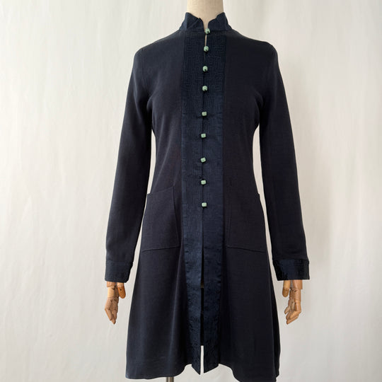 SHANGHAI TANG New Silk Coat with Jade Buttons
