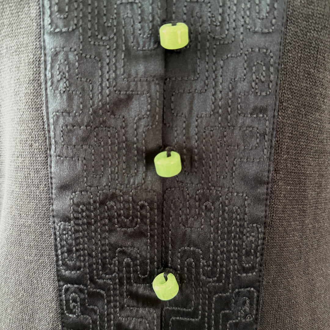 SHANGHAI TANG New Silk Coat with Jade Buttons