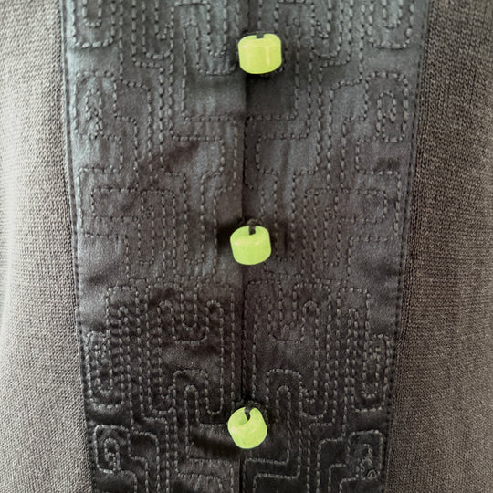 SHANGHAI TANG New Silk Coat with Jade Buttons