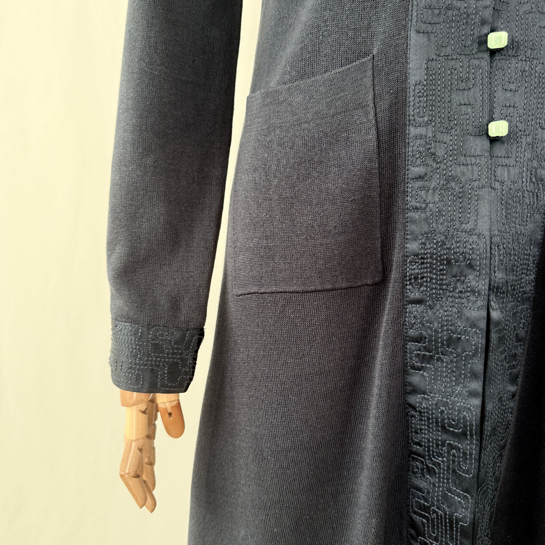 SHANGHAI TANG New Silk Coat with Jade Buttons