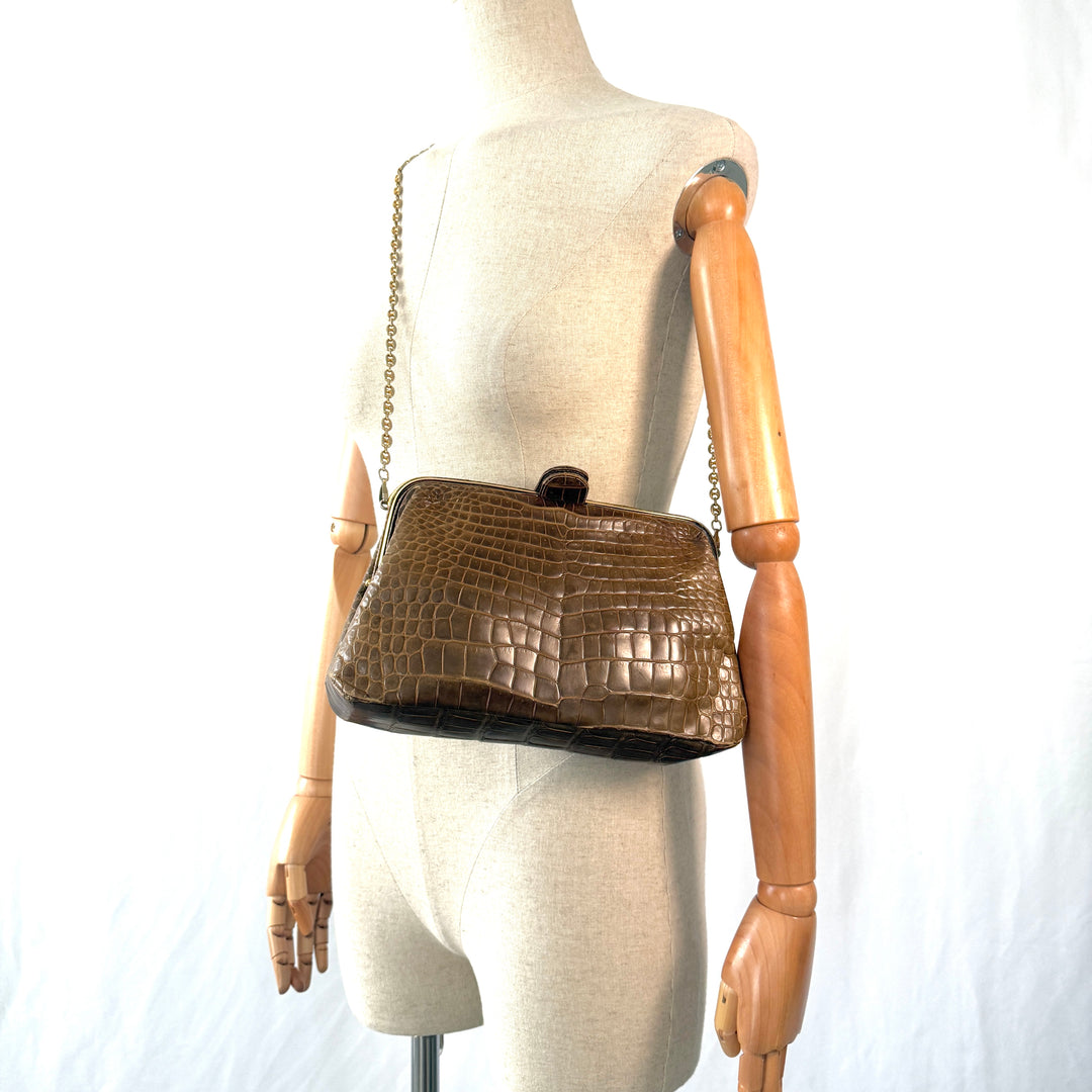 VINTAGE Crocodile Leather Bag