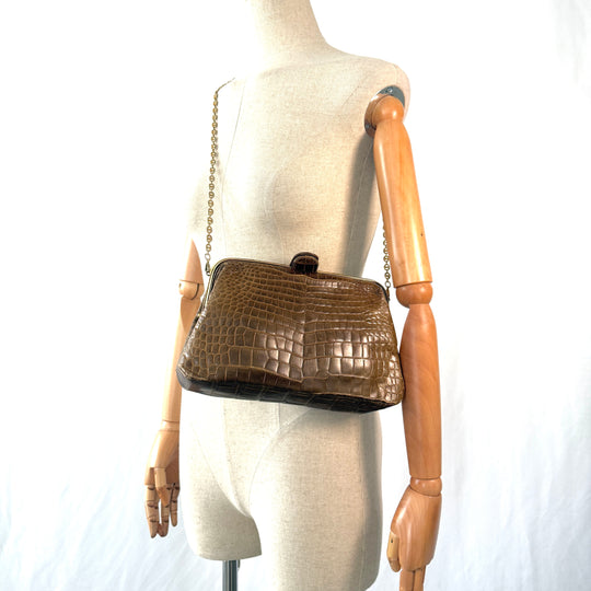 VINTAGE Crocodile Leather Bag