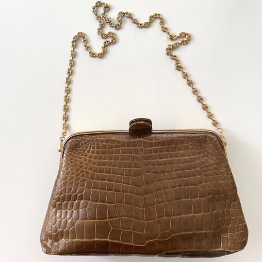 VINTAGE Crocodile Leather Bag