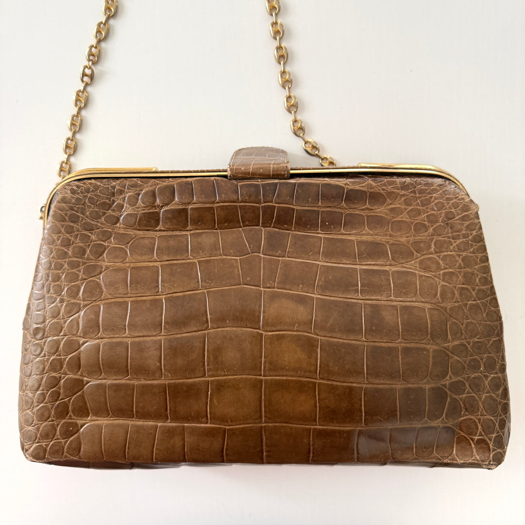 VINTAGE Crocodile Leather Bag