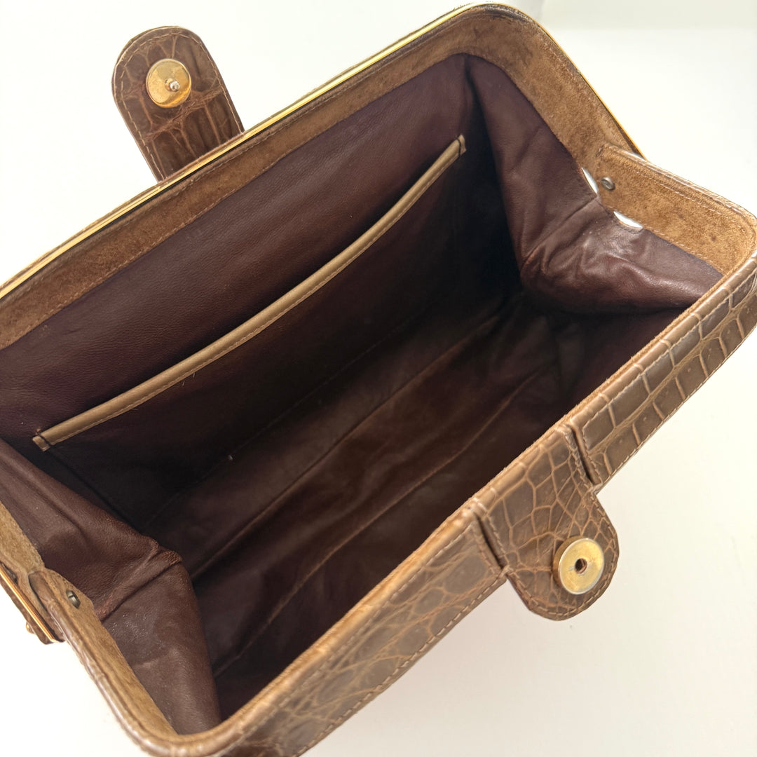 VINTAGE Crocodile Leather Bag