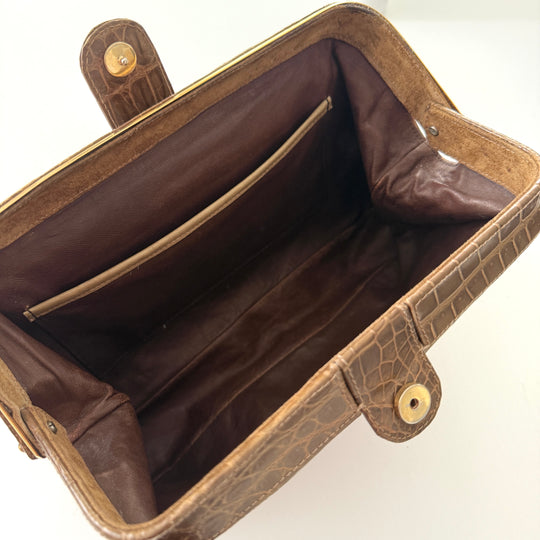 VINTAGE Crocodile Leather Bag