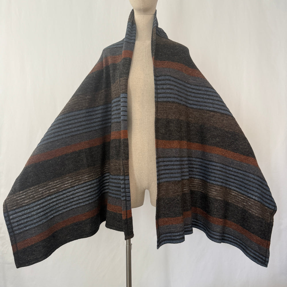 RARE 1970s ISSEY MIYAKE Archival Knit Scarf - Silk & Wool Blend - All Style Co. Tag