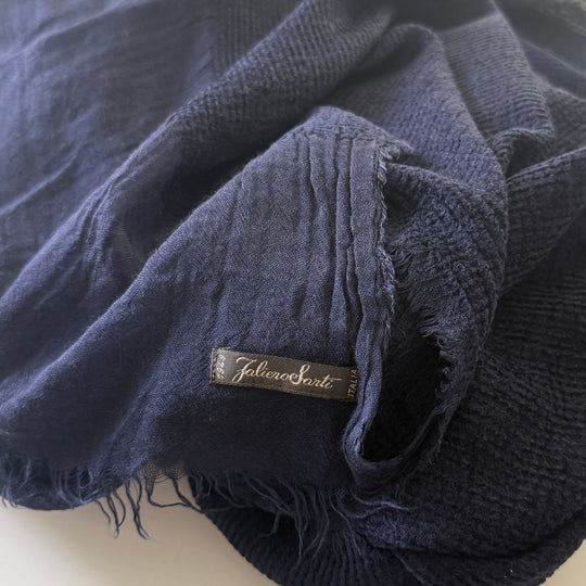FALIERO SARTI Dark Blue Scarf