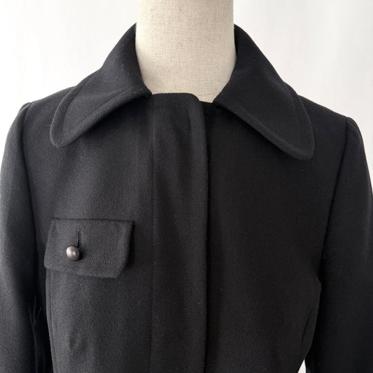 AKRIS Black Wool Coat/Jacket