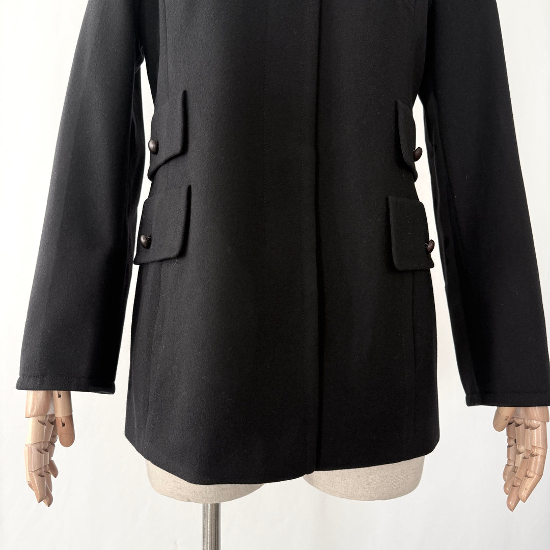 AKRIS Black Wool Coat/Jacket