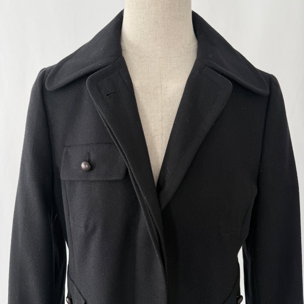 AKRIS Black Wool Coat/Jacket