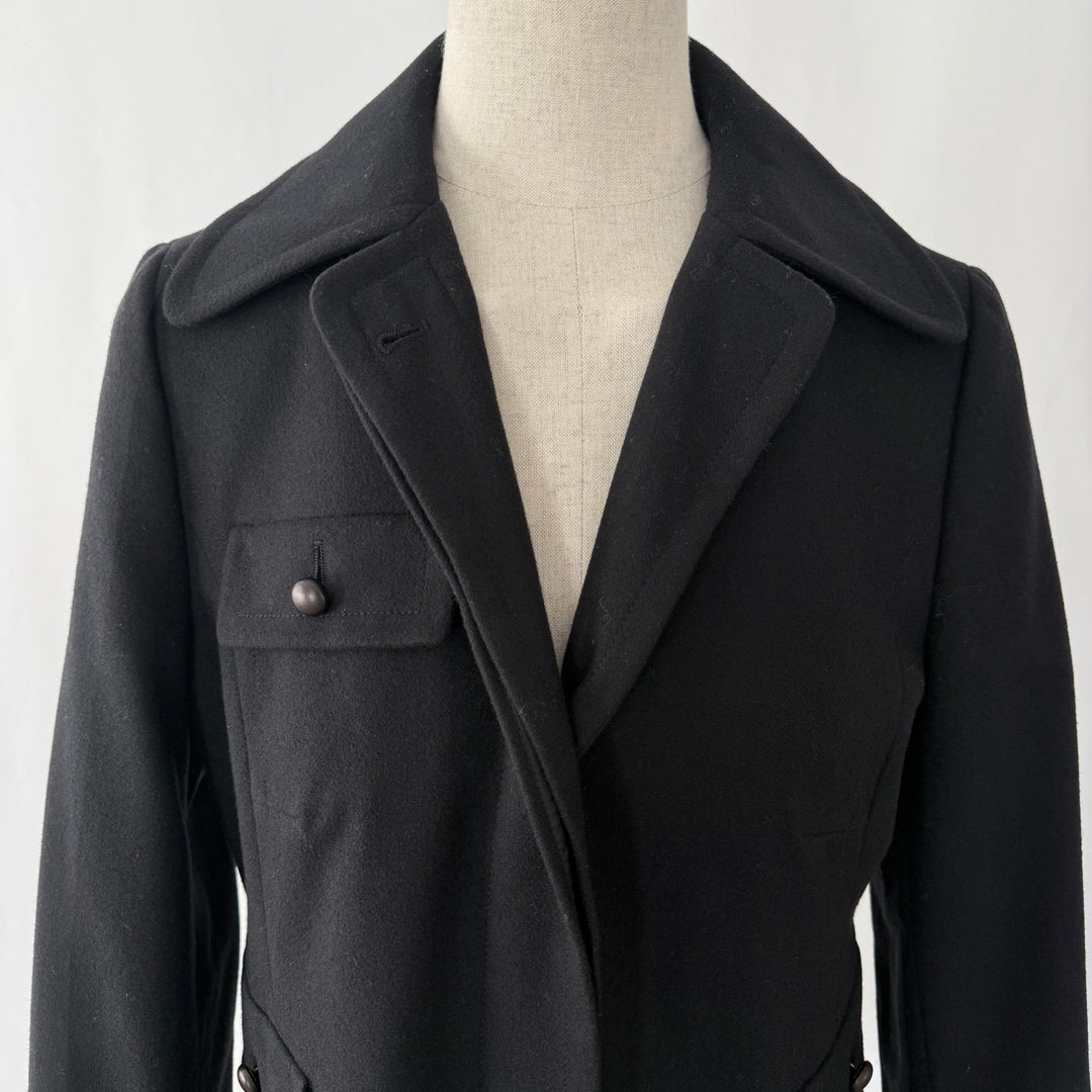 AKRIS Black Wool Coat/Jacket