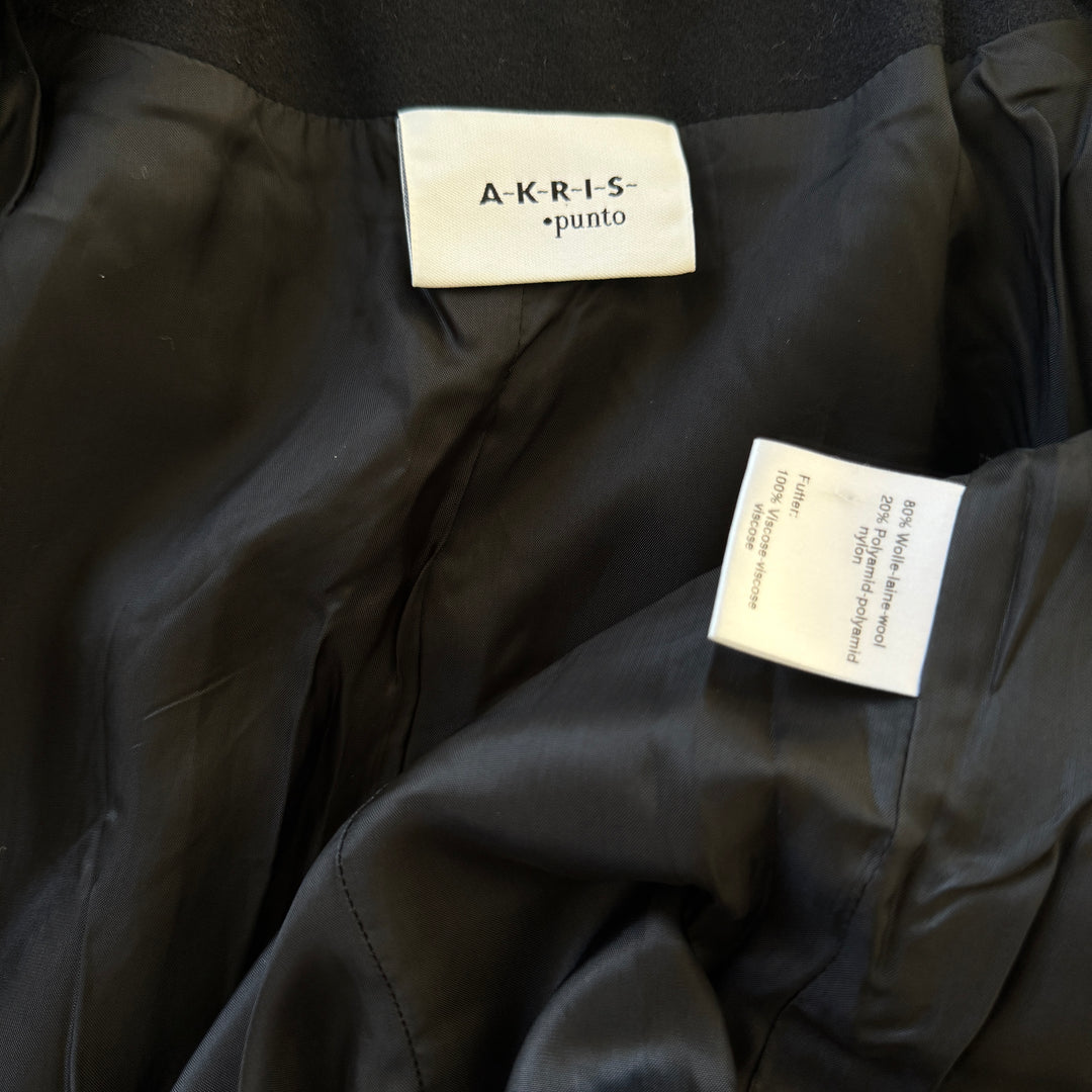 AKRIS Black Wool Coat/Jacket