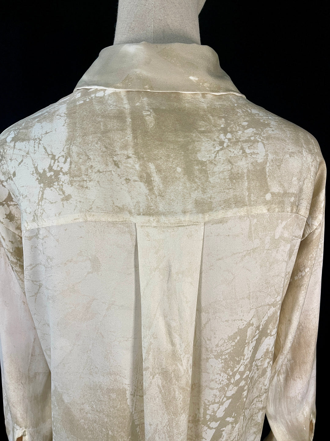 AVANT TOI Marmo Effect Silk Shirt